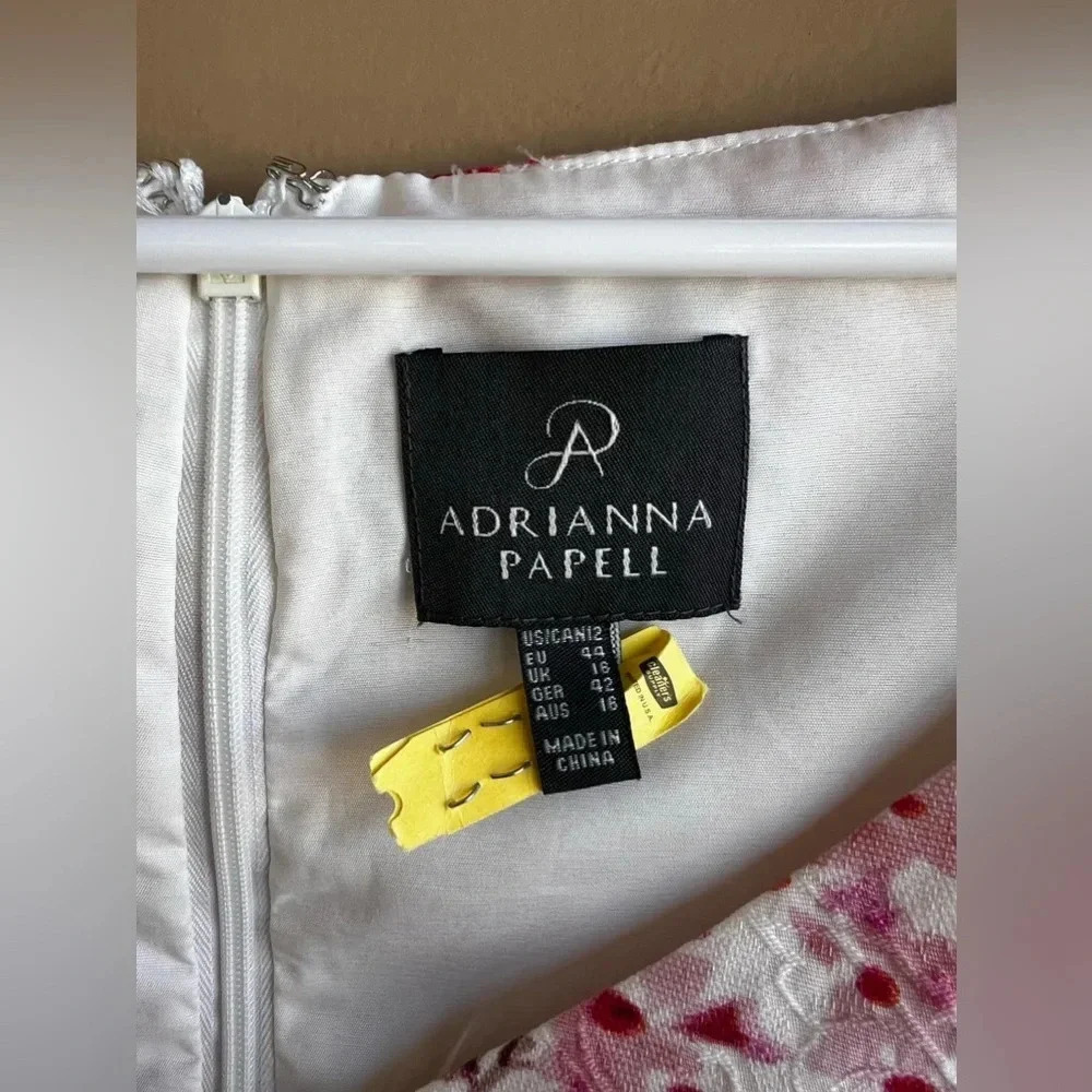 Adrianna Pappell Floral Wedding Guest / Mother of the Bride Dress - Size 12 - Picture 3 of 5